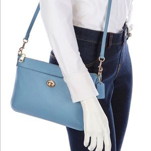 NWT Coach Polly Crossbody Bag in Azure Blue Perfect for Spring!